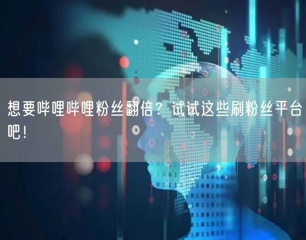 想要哔哩哔哩粉丝翻倍？试试这些刷粉丝平台吧！