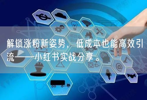 解锁涨粉新姿势，低成本也能高效引流——小红书实战分享。