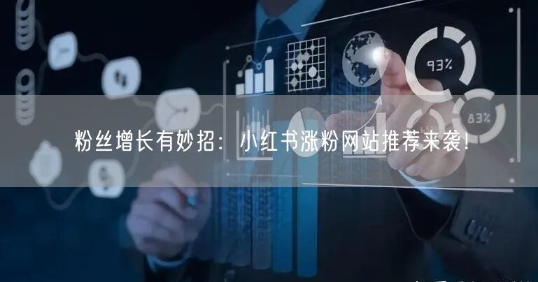 粉丝增长有妙招：小红书涨粉网站推荐来袭！