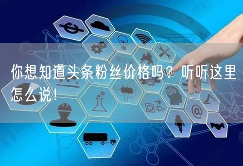 你想知道头条粉丝价格吗？听听这里怎么说！