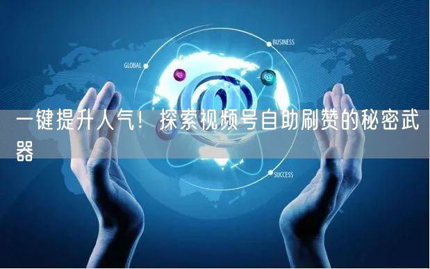 一键提升人气！探索视频号自助刷赞的秘密武器